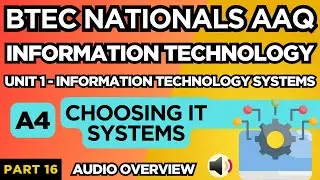 BTEC Nationals IT AAQ | Модуль 1 IT | Системы | 
