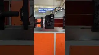 Paint roller handle making machine #machine #handlemaking #paintroller
