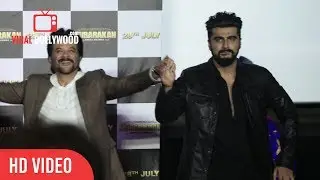 Anil kapoor and Arjun kapoor Dancing At Mubarakan Trailer Launch