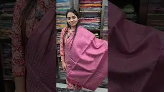 Art Silk Saree With Zari Work stylish trending design with Bastar Art thread work!
