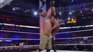 John cena aa to the rock in slow motion WRESTLEMANIA 29