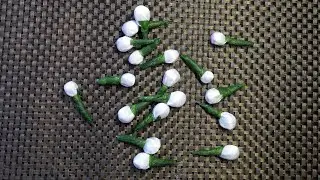 Fabric Jasmine buds. DIY  making with Ribbon. ഇത്രയും എളുപ്പത്തിൽ മുല്ല മുട്ട് ഉണ്ടാക്കാൻ ആകുമോ