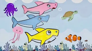 HOW TO DRAW A BABY SHARK FOR KIDS AND TODDLERS | SHARK DRAWING EASY| STEP BY STEP #45