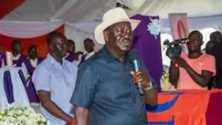 LIVE: Raila and his Brigades attend the funeral of Preskila Koyo, wife to the late Ker Koyo Opien!