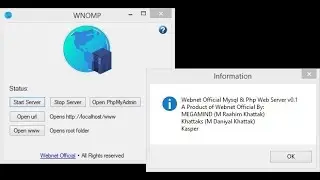 Webnet Official Mysql & Php Web Server v0.1 (WNOMP) || By Megamind