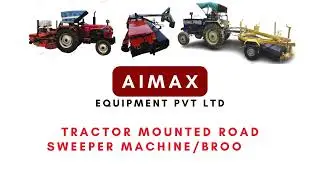 Aimax Tractor Broomer Machine | Road Sweeping Machine | Hydraulic Broomer | Bucket Broomer | Aimax