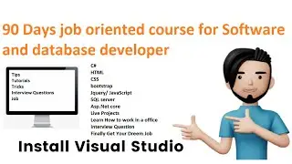 Day 1) A) Install Visual studio community version 2022 for Web and Software development