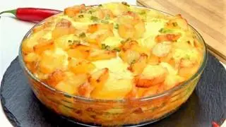 I mix everything together and bake it! The brilliant recipe for those who are short on time