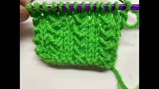 Knitting : Grass Stitch pattern