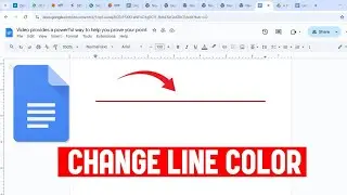 Как изменить цвет горизонтальной линии в Google Docs