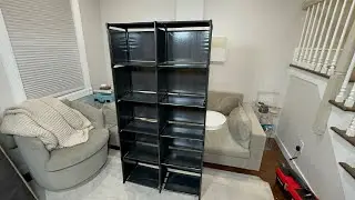 Unboxing & Assembling the JIUYOTREE 6-Tier Portable Bookshelf