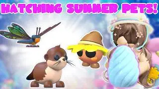 Hatching Summer Pets! Crystal & Admin Abuse Eggs | Adopt Me Summer Camp Update Roblox | Riivv3r