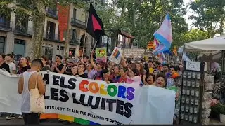 BARCELONA PRIDE 2022-FIESTA DEL ORGULLO LGTBI-GAY PARADE AT RAMBLA BCN SPAIN