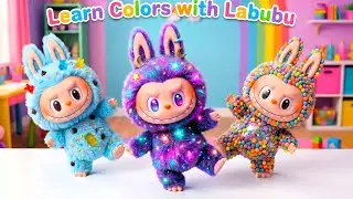 Best Color Learning Video with Labubu 🎶 Slime & Dance Song