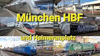 #Züge in München Heimeranplatz und Hbf vom 18.11.-21.11.23 mit Taurus,ECE, EC87, EC113, EC114,BR101