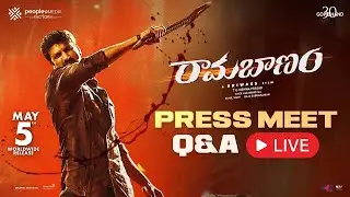Ramabanam Press Meet LIVE | Gopichand | Dimple Hayathi | Jagapathi Babu | Sriwass | Manastars