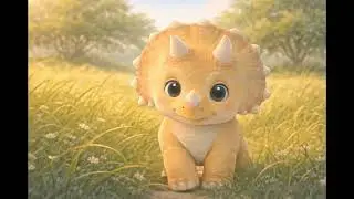 Lumo and the Gentle Summer | A Calm Bedtime Story for Kids | Relaxing Dinosaur Story