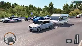 Car Towing Caravan: Family Van Trip - Euro Truck Simulator 2 - Gameplay FHD