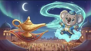 1 Hour Study With Koala | Magic Lamp Glow | Chill Lofi Jazz | Focus & Relax