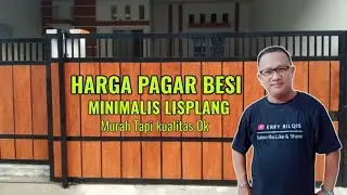 HARGA PAGAR BESI MINIMALIS LISPLANG MURAH SUDAH PAKAI GALVANIS 750 RIBU PERMETER