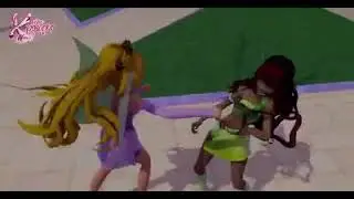 Winx Club - Aisha VS Stella & Flora