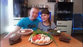 Мукбанг. Борщ | Mukbang borscht
