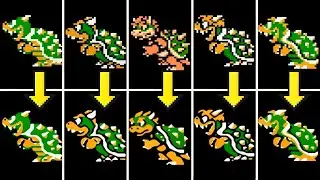 What if King Bowser was HD in SMB1 NES Hacks?!