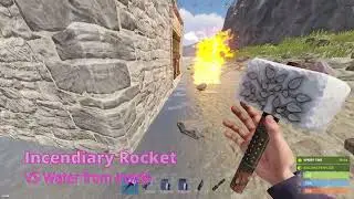 Testing different fires against water in Rust