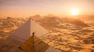 Assassin's Creed Origins - Climbing a Pyramid Then Sliding Down It!
