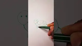 черепаха 🐢 #шорты #одинкруг #искусство #рисунок #веселье