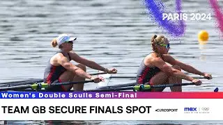Team GB secure SECOND PLACE in the Women's Double Sculls Rowing Semi-Final 🇬🇧 | #Paris2024