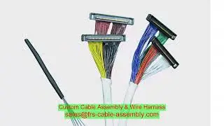 ip67 waterproof micro-coaxial cable assembly I-PEX 20737-030T-02 coaxial cable wire VGA Cable Splitt