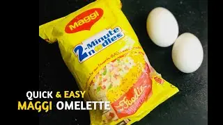 Maggi Omelette Recipe | Maggi Egg Omelette | Noodles Omelette | Easy Snacks Recipe|Breakfast Recipe