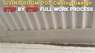 Modern Living Room POP Ceiling Design 2025 🔥 | Step by Step Full Work Process | Hall Ceiling Design&rdquo;
