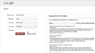How to set Google Alerts for news