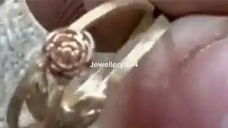 How to make a gold rose ring for girls #jewelry #goldjewellery ##ring