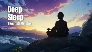 1 Hour 55 Min Deep Sleep Meditation Sounds | Deep Bass Rumble & Gentle Wind Ambience