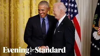 Funny moment Barack Obama called Joe Biden 'vice president' during his visit to the White House