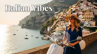 Slow Evening by the Mediterranean Sea 🌊 Italian Ambience