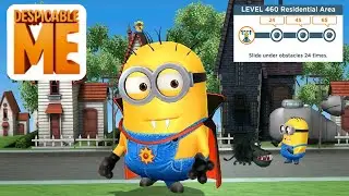 Despicable me Minion rush Vampire minion Slide under obstacles 65 times Residential Area level 460