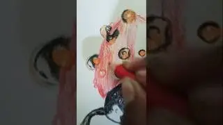 😍 Beautiful water drops on ldy bug #art #realistic #drawing #shorts @FUSION_ARTZ
