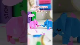 DIY Easy Origami Elephant | how to make an elephant with folded paper
