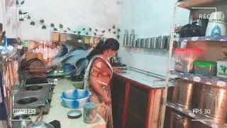 Saree vlog 💞🌹 //Morning kitchen cleaning //Cleaning vlog🪠🪠 एक घंटा में पूरे किचन को अच्छे से साफ....