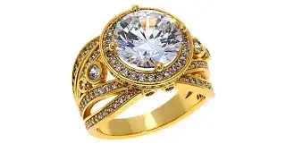 Real Collectibles by Adrienne Diamonite CZ Ring