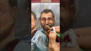 Watch Me Paint: A custom portrait! #MarsArt #MarsLife #Painter #Landscape #YEGArtist #art #shorts