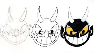 How to Draw the Devil from Cuphead Step by Step