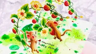 Spiral Pop-up Card 2 /Light-up Card/Paper Circuit/Chibitronics/종이회로 카드/불이 켜지는 팝업카드 만들기