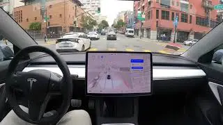 Union Square on Tesla Autopilot FSD Beta 9