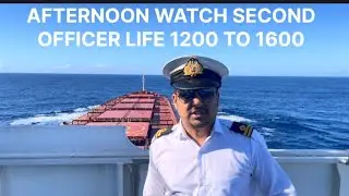 Merchant navy || Second officer watch || 1200 T0 1600 || Bulk carrier ships