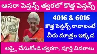 Aasra pensions latest update, aasara pensions increase news, don't miss this video..